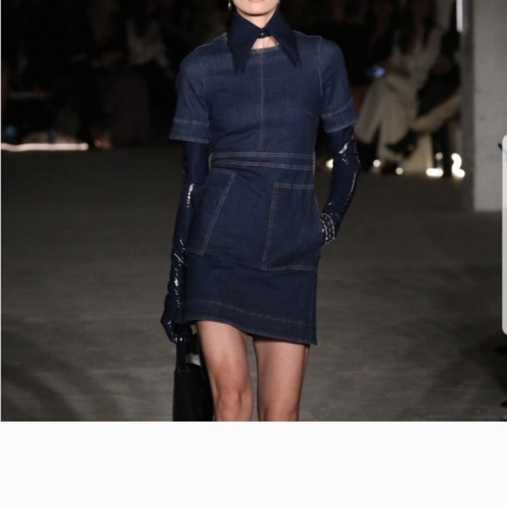 Christian Siriano Gloria Vanderbilt collab Denim Dress Womens Size 6
